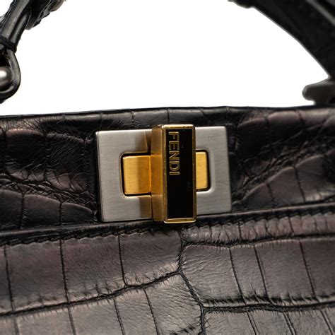 fendi peekaboo sizes|fendi peekaboo crocodile.